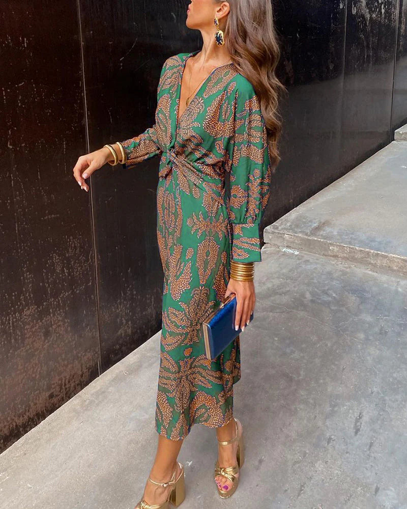 Hazel™ | Floral Long Sleeve Dress