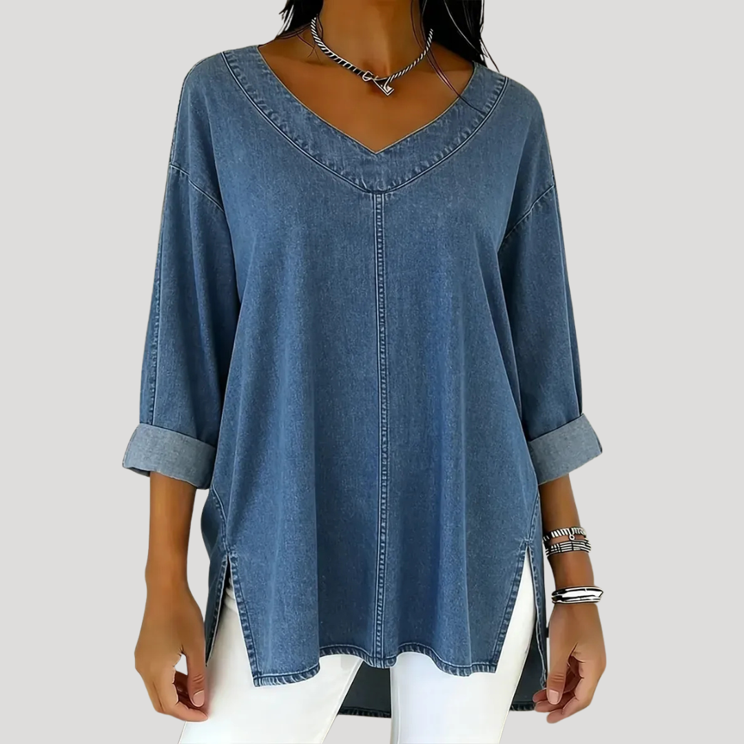 CHELSY – DENIM TOP