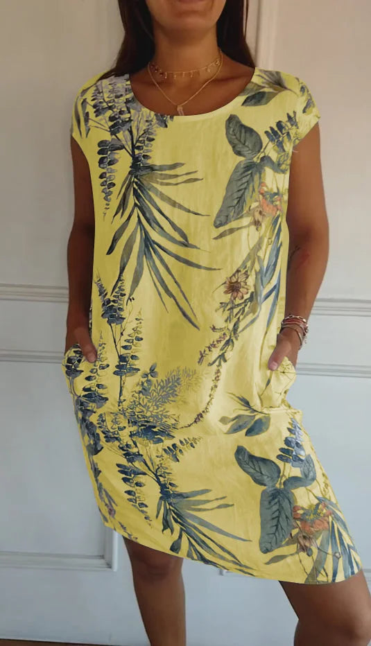 Mila | Women’s Printed Summer Dress with Pockets