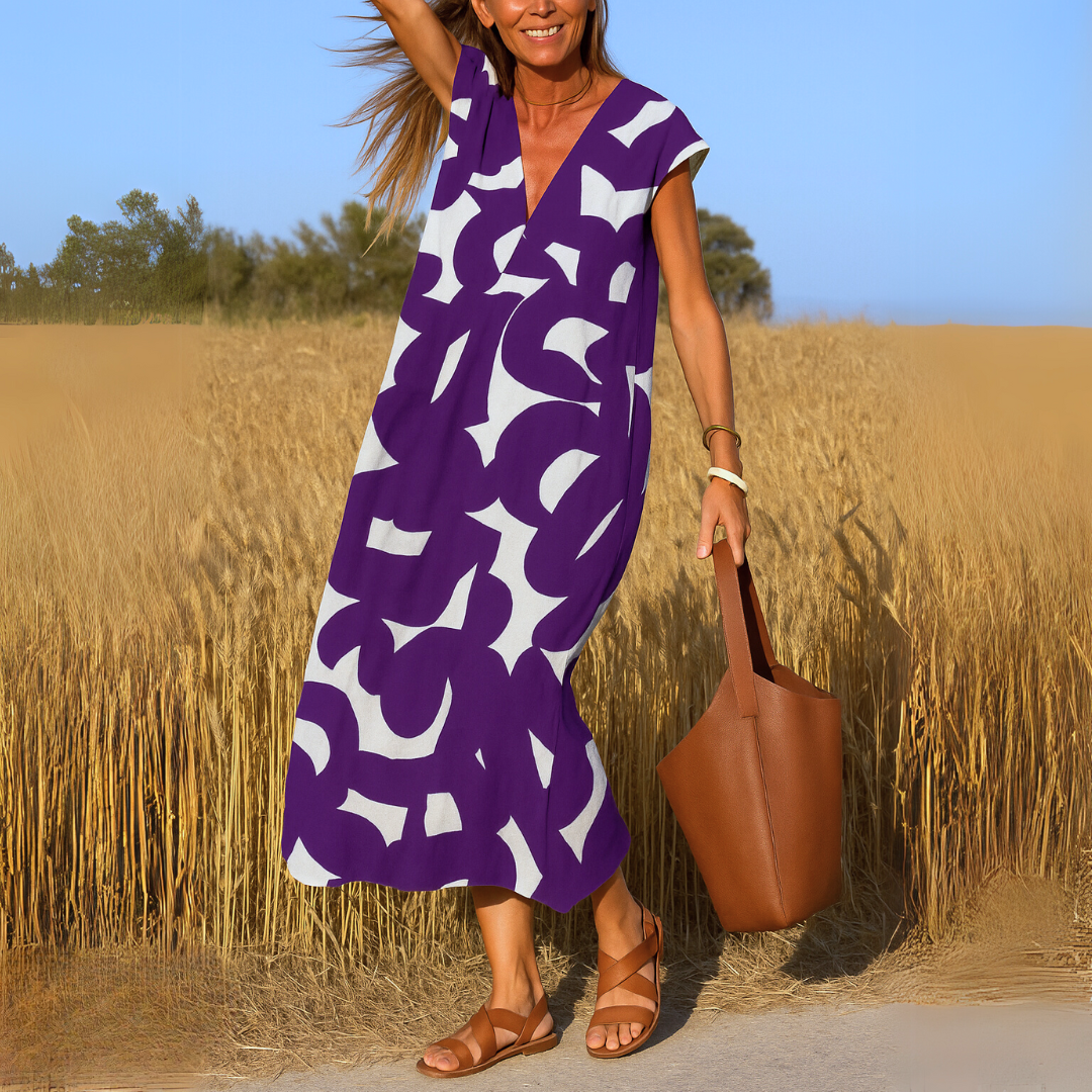 VALÉRIE | LIGHTWEIGHT V-NECK DRESS