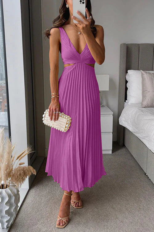 Camilla | Effortless Pleated Maxi Dress