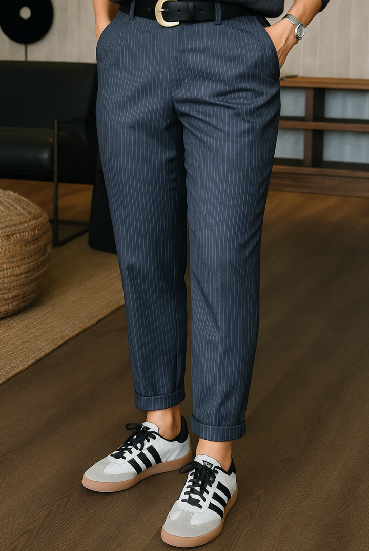 MATHILDA | Elegant, figure-flattering striped trousers