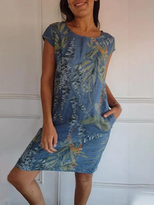 Mila | Women’s Printed Summer Dress with Pockets
