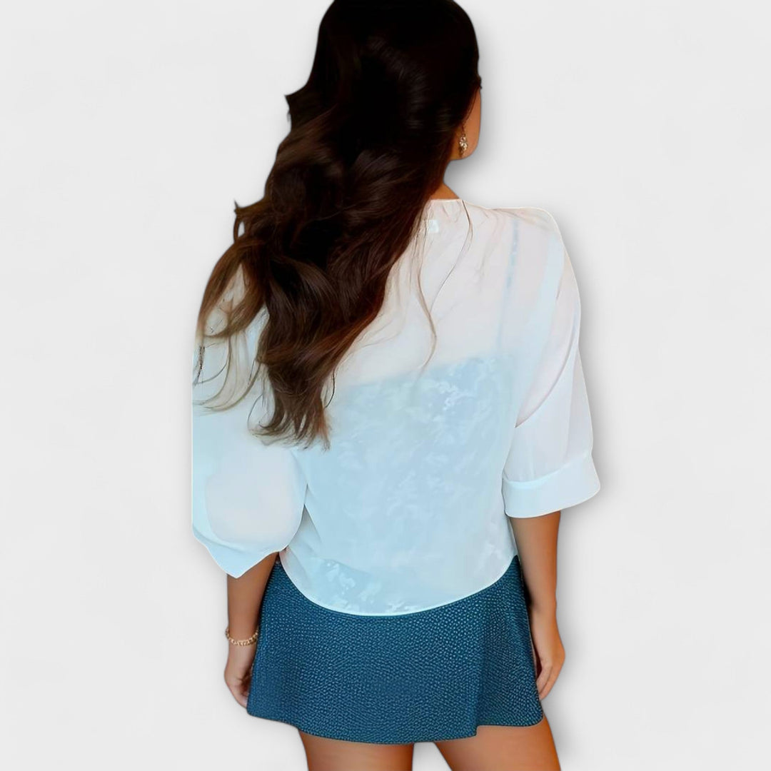 Olivia - Blouse with Open Front