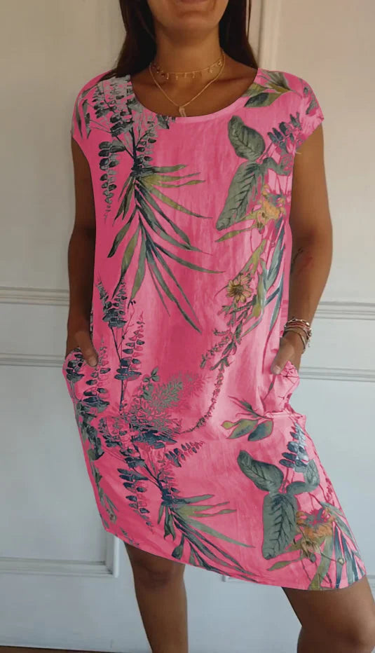 Mila | Women’s Printed Summer Dress with Pockets