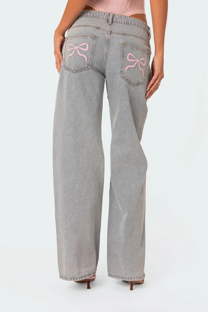 KATE | Bow Jeans