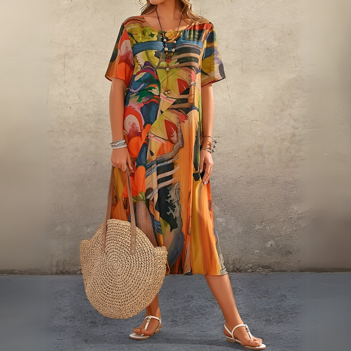 JOELLE | FLORAL DRESS IN A LIGHT AND ELEGANT STYLE