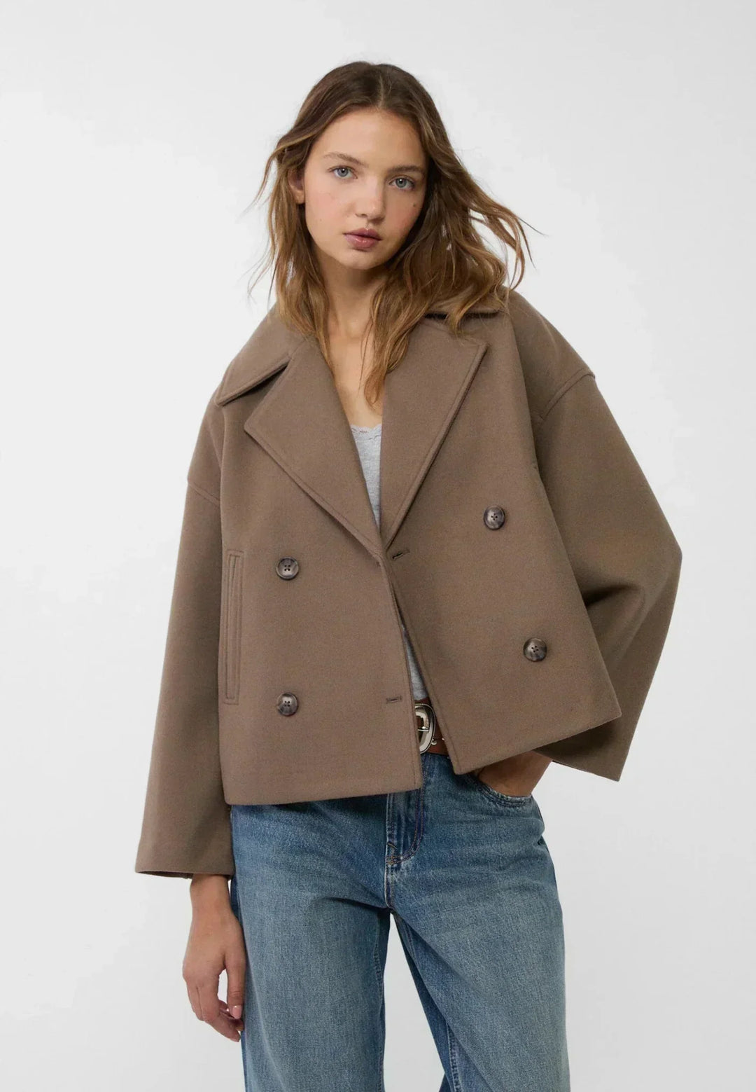 Liora | Short Double-Breasted Coat