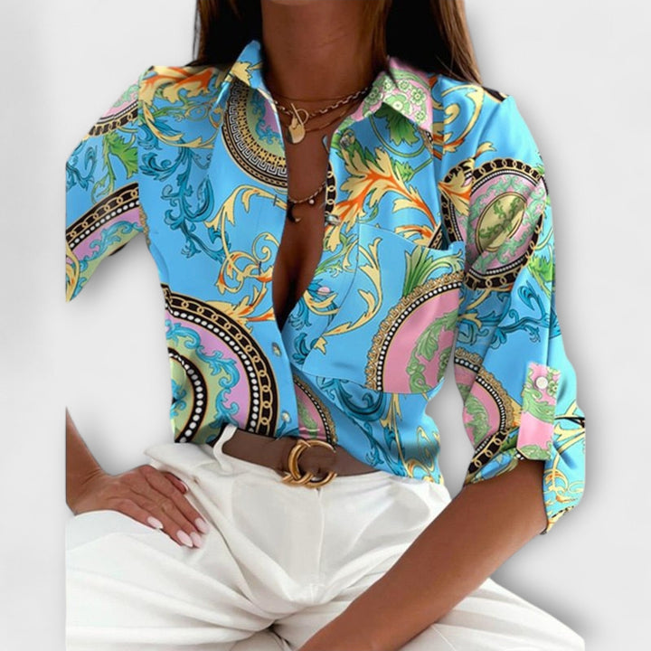 Velmira – Blouse with Classic Collar
